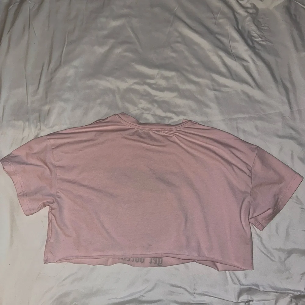 Pink Cropped Tee - Picture 2 of 3